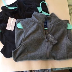 Land’s End Fleece Vests - Set of 2